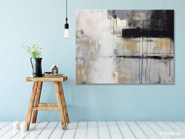 Hand Painted Original Canvas Art, Contemporary Acrylic Paintings, Large Wall Art Painting for Bedroom, Oversized Modern Abstract Paintings-artworkcanvas