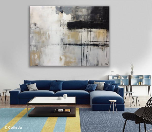 Hand Painted Original Canvas Art, Contemporary Acrylic Paintings, Large Wall Art Painting for Bedroom, Oversized Modern Abstract Paintings-artworkcanvas