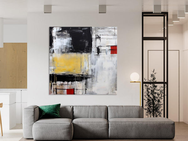 Original Modern Acrylic Artwork, Extra Large Abstract Paintings for Dining Room, Modern Canvas Art Paintings, Abstract Wall Art for Bedroom-artworkcanvas