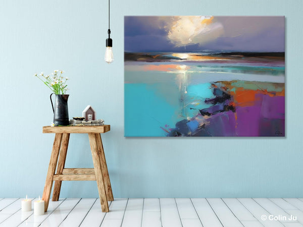 Original Landscape Paintings, Landscape Canvas Paintings for Living Room, Extra Large Modern Wall Art Paintings, Acrylic Painting on Canvas