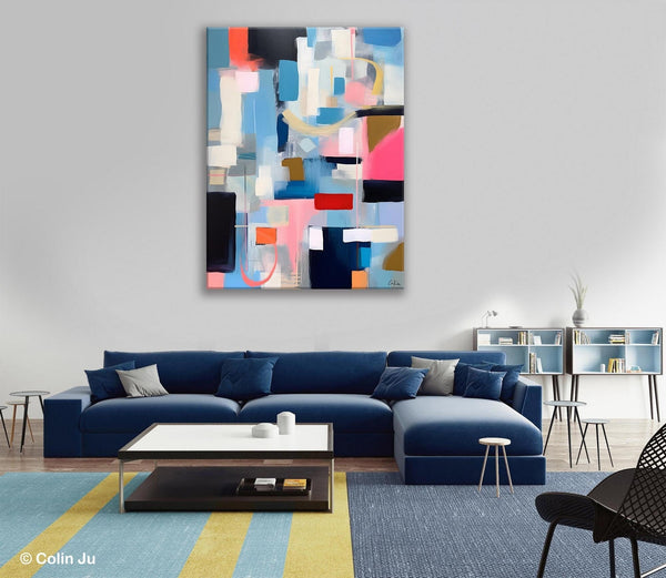 Original Modern Artwork, Contemporary Acrylic Painting on Canvas, Large Wall Art Painting for Bedroom, Oversized Abstract Wall Art Paintings-artworkcanvas
