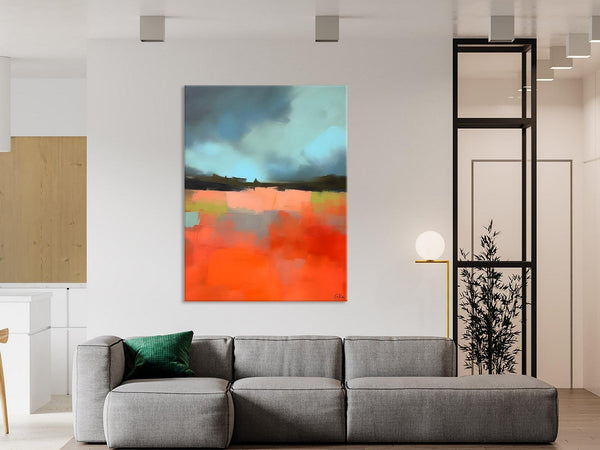 Original Canvas Artwork, Contemporary Acrylic Painting on Canvas, Large Wall Art Painting for Bedroom, Oversized Abstract Wall Art Paintings-artworkcanvas