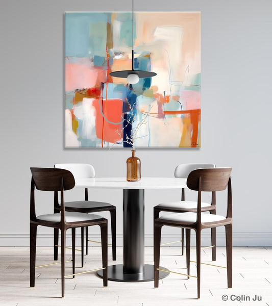 Canvas Paintings, Large Abstract Art for Bedroom, Simple Modern Acrylic Artwork, Modern Original Abstract Wall Art, Contemporary Canvas Art-artworkcanvas