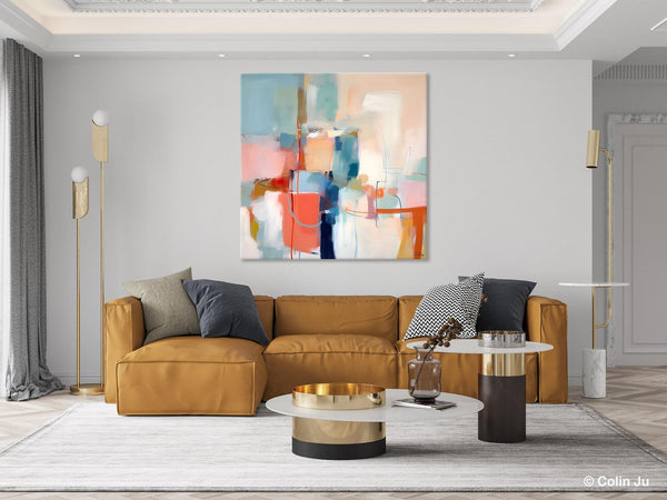 Canvas Paintings, Large Abstract Art for Bedroom, Simple Modern Acrylic Artwork, Modern Original Abstract Wall Art, Contemporary Canvas Art-artworkcanvas