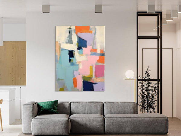 Large Wall Art Painting for Bedroom, Original Canvas Art, Contemporary Acrylic Painting on Canvas, Oversized Modern Abstract Wall Paintings-artworkcanvas
