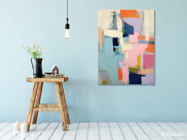 Large Wall Art Painting for Bedroom, Original Canvas Art, Contemporary Acrylic Painting on Canvas, Oversized Modern Abstract Wall Paintings-artworkcanvas