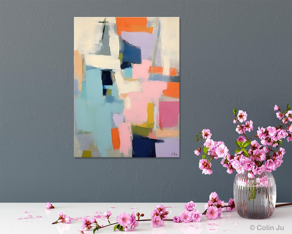 Large Wall Art Painting for Bedroom, Original Canvas Art, Contemporary Acrylic Painting on Canvas, Oversized Modern Abstract Wall Paintings-artworkcanvas