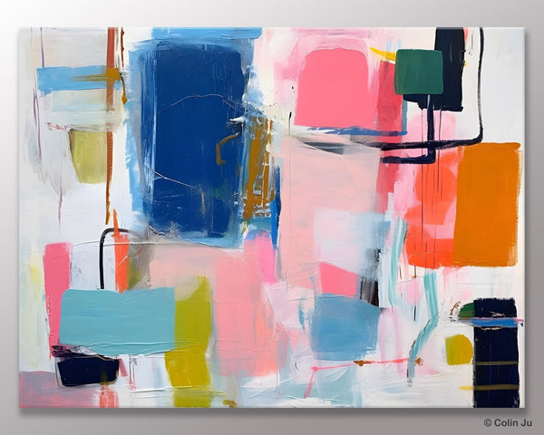 Large Wall Art Painting for Bedroom, Original Canvas Art, Oversized Modern Abstract Wall Paintings, Contemporary Acrylic Painting on Canvas-artworkcanvas