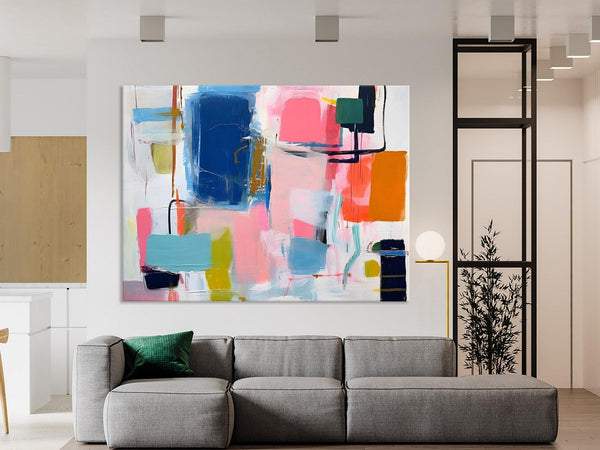 Large Wall Art Painting for Bedroom, Original Canvas Art, Oversized Modern Abstract Wall Paintings, Contemporary Acrylic Painting on Canvas-artworkcanvas