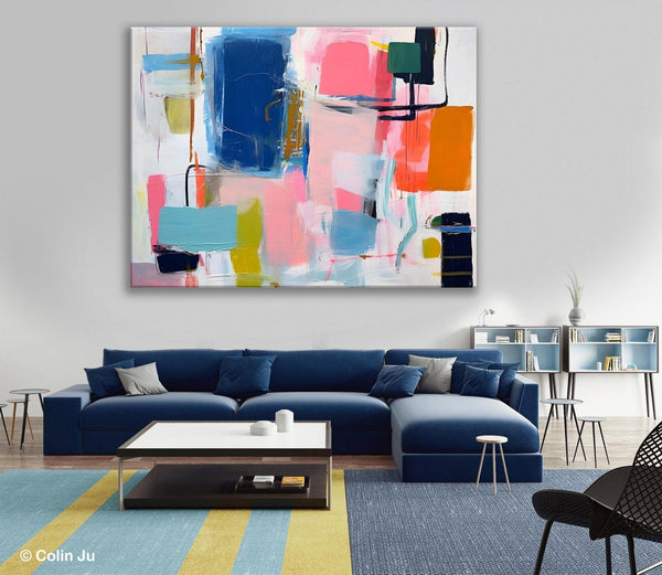 Large Wall Art Painting for Bedroom, Original Canvas Art, Oversized Modern Abstract Wall Paintings, Contemporary Acrylic Painting on Canvas-artworkcanvas