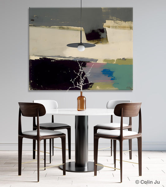 Abstract Landscape Paintings, Modern Wall Art for Living Room, Landscape Acrylic Paintings, Original Abstract Abstract Painting on Canvas-artworkcanvas