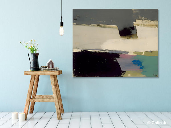 Abstract Landscape Paintings, Modern Wall Art for Living Room, Landscape Acrylic Paintings, Original Abstract Abstract Painting on Canvas-artworkcanvas