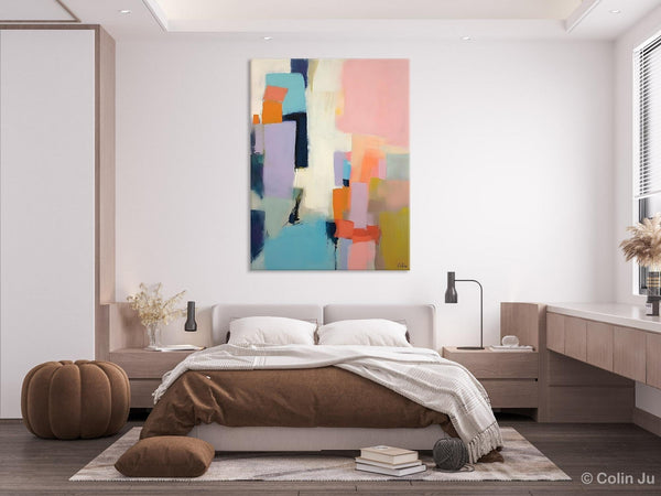 Original Abstract Art, Contemporary Acrylic Art on Canvas, Large Wall Art Painting for Bedroom, Oversized Modern Abstract Wall Paintings-artworkcanvas