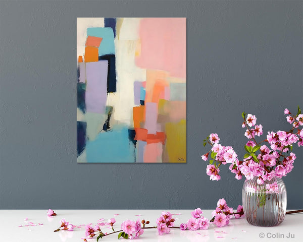 Original Abstract Art, Contemporary Acrylic Art on Canvas, Large Wall Art Painting for Bedroom, Oversized Modern Abstract Wall Paintings-artworkcanvas