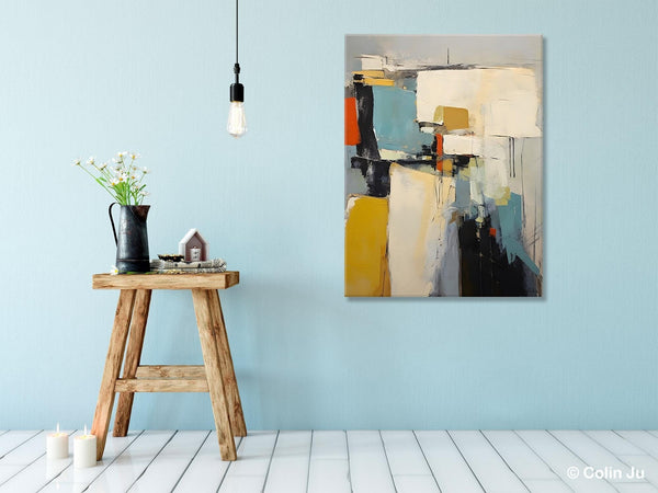 Large Modern Canvas Paintings, Heavy Texture Paintings, Large Original Wall Art Painting for Bedroom, Acrylic Paintings on Canvas-artworkcanvas
