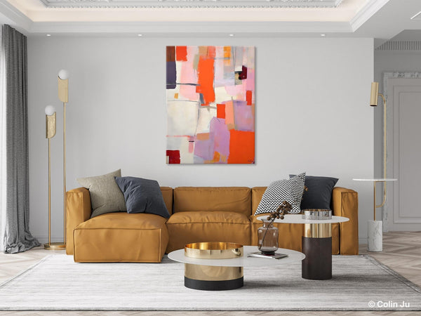 Large Modern Canvas Art for Dining Room, Simple Abstract Art, Large Original Wall Art Painting for Bedroom, Acrylic Paintings on Canvas-artworkcanvas