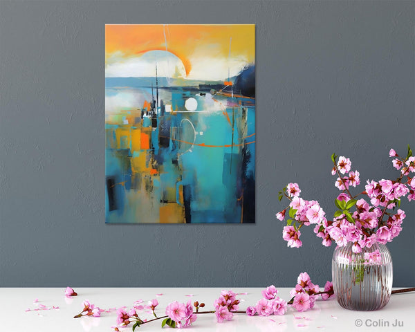 Extra Large Modern Canvas Art for Bedroom, Original Art Paintings, Large Paintings for Sale, Hand Painted Canvas Art, Acrylic Art on Canvas-artworkcanvas
