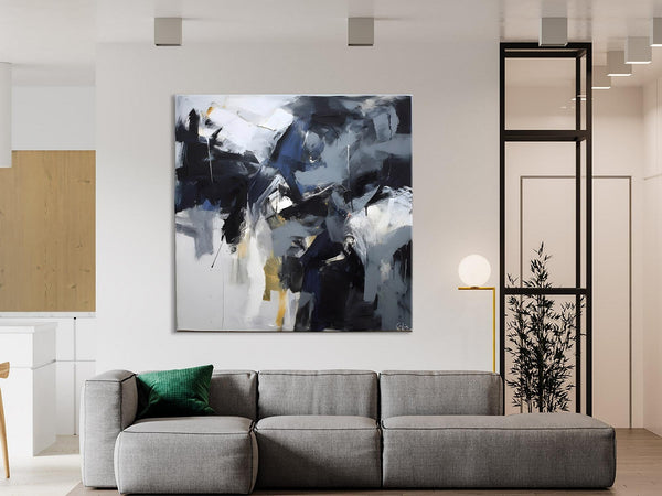 Simple Modern Acrylic Art, Modern Original Abstract Art, Large Abstract Art for Bedroom, Canvas Paintings for Sale, Contemporary Canvas Art-artworkcanvas