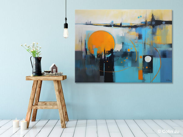 Oversized Canvas Wall Art Paintings, Original Modern Artwork, Large Abstract Painting for Bedroom, Contemporary Acrylic Painting on Canvas-artworkcanvas