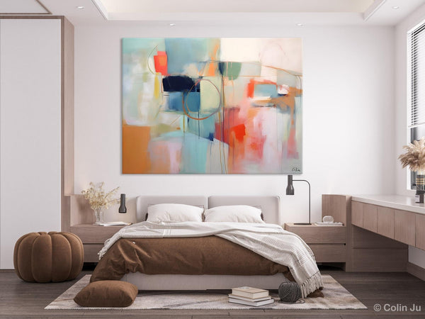 Large Modern Canvas Art, Original Abstract Art Paintings, Hand Painted Acrylic Painting on Canvas, Large Wall Art Painting for Dining Room-artworkcanvas