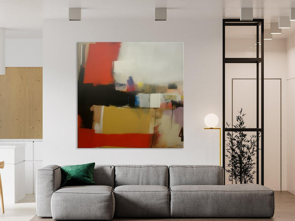Modern Original Abstract Art, Canvas Paintings for Sale, Large Wall Art for Bedroom, Geometric Modern Acrylic Art, Contemporary Canvas Art-artworkcanvas