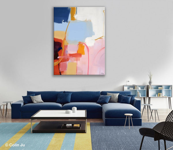 Contemporary Acrylic Painting on Canvas, Large Wall Art Painting for Bedroom, Original Canvas Art, Oversized Modern Abstract Wall Paintings-artworkcanvas