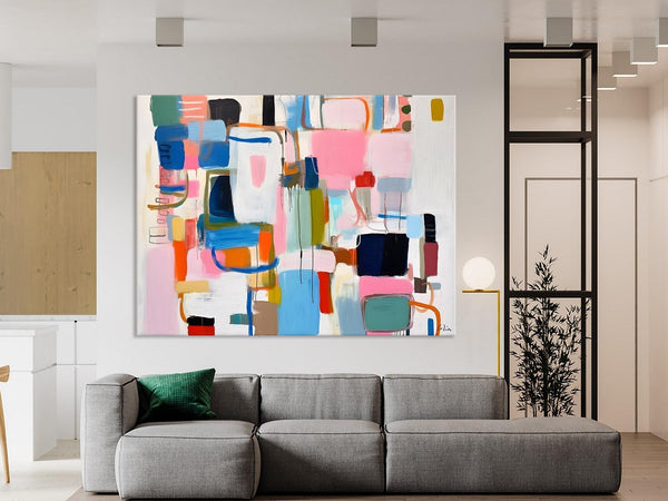Large Wall Art Ideas for Living Room, Hand Painted Canvas Art, Oversized Canvas Paintings, Original Abstract Art, Contemporary Acrylic Art-artworkcanvas