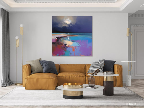 Landscape Canvas Paintings, Hand Painted Canvas Art, Landscape Acrylic Art, Original Abstract Art, Large Landscape Paintings for Living Room