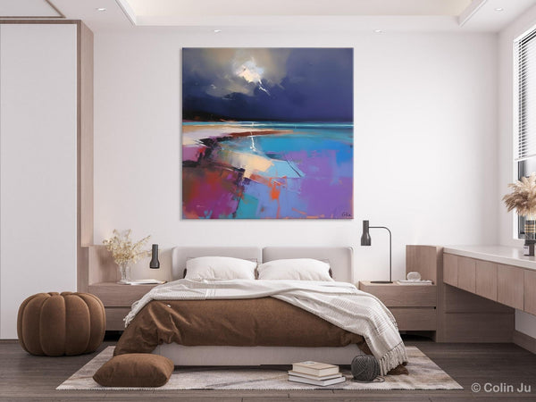 Landscape Canvas Paintings, Hand Painted Canvas Art, Landscape Acrylic Art, Original Abstract Art, Large Landscape Paintings for Living Room
