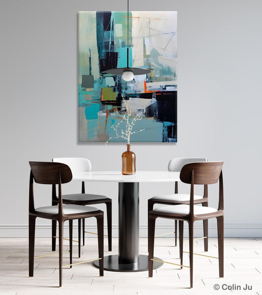 Original Abstract Art, Large Wall Art Painting for Dining Room, Large Modern Canvas Wall Paintings, Hand Painted Acrylic Painting on Canvas-artworkcanvas