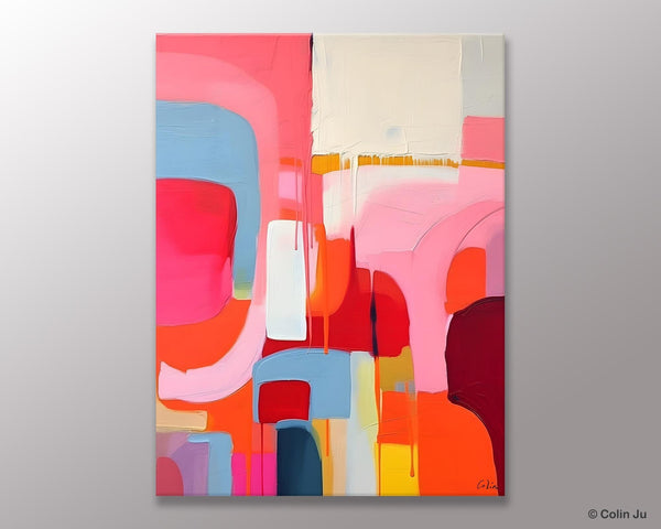 Contemporary Acrylic Painting on Canvas, Simple Abstract Art, Large Painting for Dining Room, Original Canvas Artwork, Wall Art Paintings-artworkcanvas