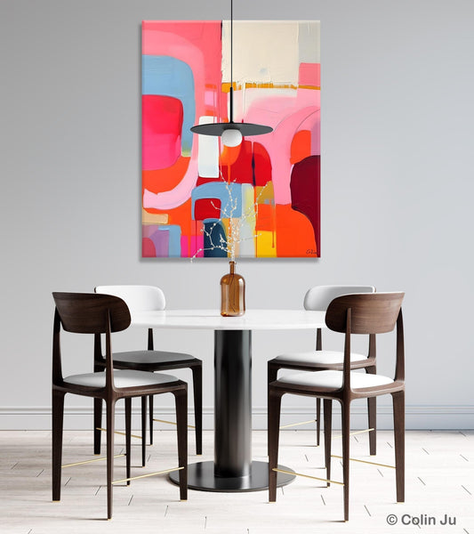 Contemporary Acrylic Painting on Canvas, Simple Abstract Art, Large Painting for Dining Room, Original Canvas Artwork, Wall Art Paintings-artworkcanvas