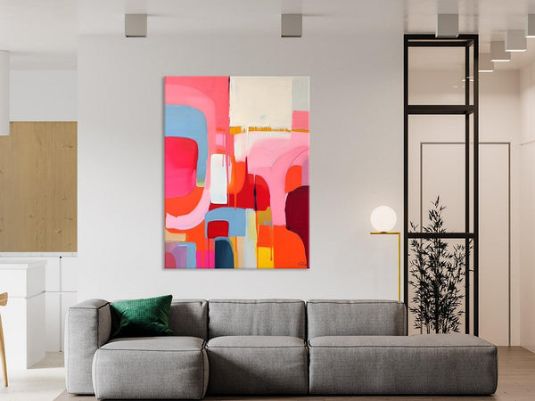 Contemporary Acrylic Painting on Canvas, Simple Abstract Art, Large Painting for Dining Room, Original Canvas Artwork, Wall Art Paintings-artworkcanvas