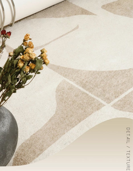 Large Modern Rugs for Living Room, Soft Modern Rug for Living Room, Bedroom Floor Rugs, Geometric Contemporary Rugs for Dining Room-artworkcanvas