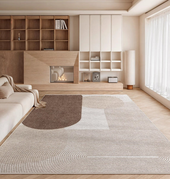 Living Room Contemporary Modern Rugs, Extra Large Abstract Geometric Modern Rugs, Bedroom Modern Rugs, Modern Rugs for Dining Room-artworkcanvas