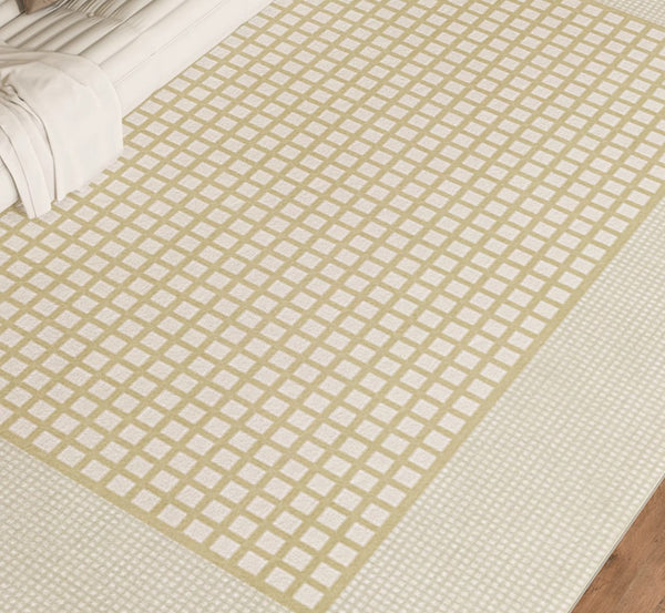 Chequer Modern Rugs for Living Room, Contemporary Soft Rugs Next to Bed, Dining Room Modern Floor Carpets, Modern Rug Ideas for Bedroom-artworkcanvas