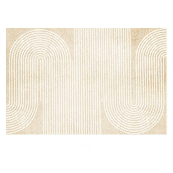 Cream Color Modern Living Room Rugs, Dining Room Modern Rugs, Thick Soft Modern Rugs for Living Room, Contemporary Rugs for Bedroom-artworkcanvas