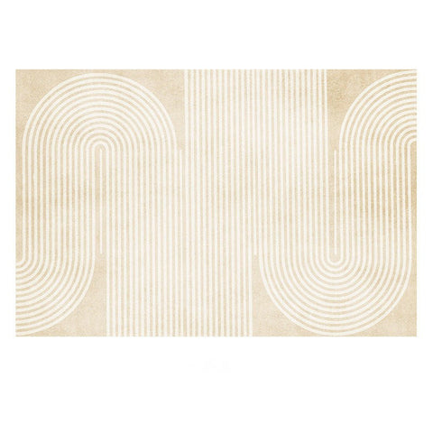 Cream Color Modern Living Room Rugs, Dining Room Modern Rugs, Thick Soft Modern Rugs for Living Room, Contemporary Rugs for Bedroom-artworkcanvas