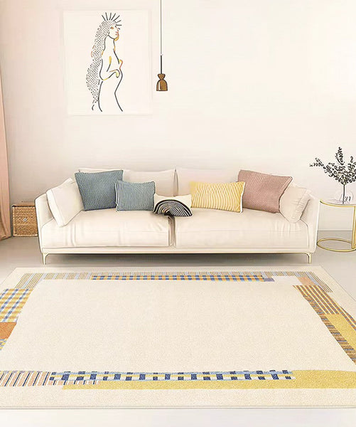 Abstract Contemporary Rugs for Bedroom, Large Modern Rugs under Sofa, Modern Rug Ideas for Living Room, Modern Floor Carpets for Office-artworkcanvas