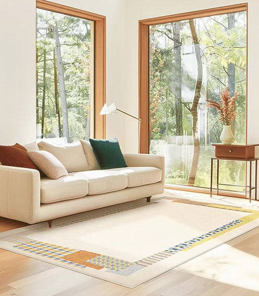 Abstract Contemporary Rugs for Bedroom, Large Modern Rugs under Sofa, Modern Rug Ideas for Living Room, Modern Floor Carpets for Office-artworkcanvas