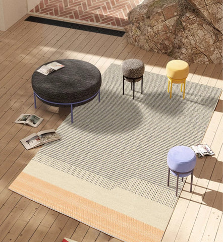 Modern Rugs for Living Room, Geometric Area Rugs under Coffee Table, Contemporary Modern Rugs for Dining Room, Large Modern Rugs for Bedroom-artworkcanvas