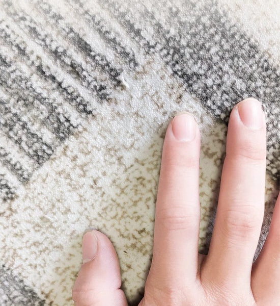 Dining Room Floor Rug, Large Gray Floor Rugs for Living Room, Modern Floor Rugs for Bedroom, Extra Large Geometric Modern Rugs for Office-artworkcanvas