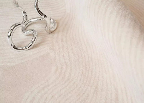 Cream Color Modern Living Room Rugs, Dining Room Modern Rugs, Thick Soft Floor Carpets for Living Room, Soft Contemporary Rugs for Bedroom-artworkcanvas