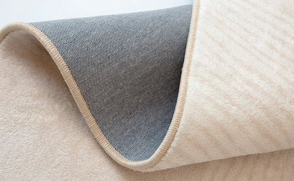 Cream Color Modern Living Room Rugs, Dining Room Modern Rugs, Thick Soft Floor Carpets for Living Room, Soft Contemporary Rugs for Bedroom-artworkcanvas