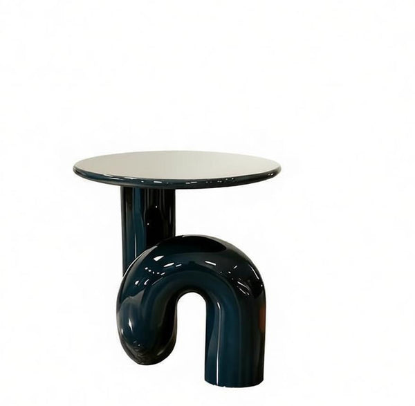Contemporary Round Side Table, Low Profile Sofa Table, Unique Small End Table, Minimalist Modern Occasional Table, Portable Casual Side Table, Creative Coffee Table, Lightweight Indoor Outdoor Table, Contemporary Side Table-artworkcanvas