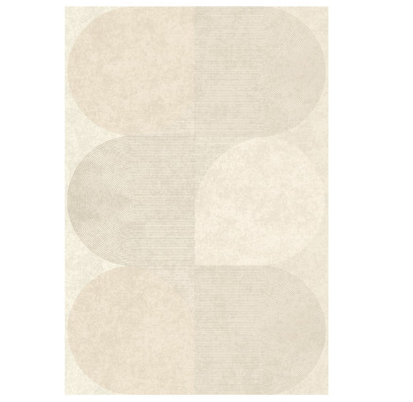 Geometric Modern Rug Ideas for Bedroom, Contemporary Modern Rug Placement Ideas for Living Room, Cream Color Abstract Rugs for Dining Room-artworkcanvas