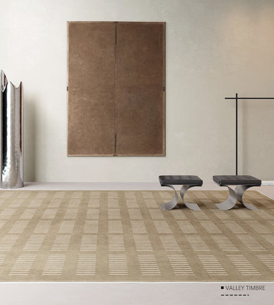 Thick Soft Floor Carpets for Living Room, Dining Room Modern Rugs, Modern Living Room Rug Placement Ideas, Soft Contemporary Rugs for Bedroom-artworkcanvas