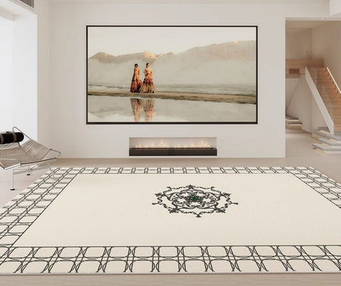Contemporary Modern Rugs for Living Room, Geometric Modern Rugs for Dining Room, Mid Century Modern Rugs for Interior Design-artworkcanvas