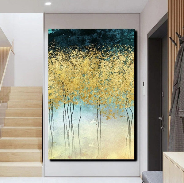 Buy Wall Art Online, Simple Abstract Art, Simple Modern Art, Bedroom Wall Art Ideas, Tree Paintings, Large Acrylic Painting on Canvas-artworkcanvas