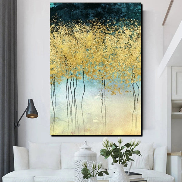 Buy Wall Art Online, Simple Abstract Art, Simple Modern Art, Bedroom Wall Art Ideas, Tree Paintings, Large Acrylic Painting on Canvas-artworkcanvas